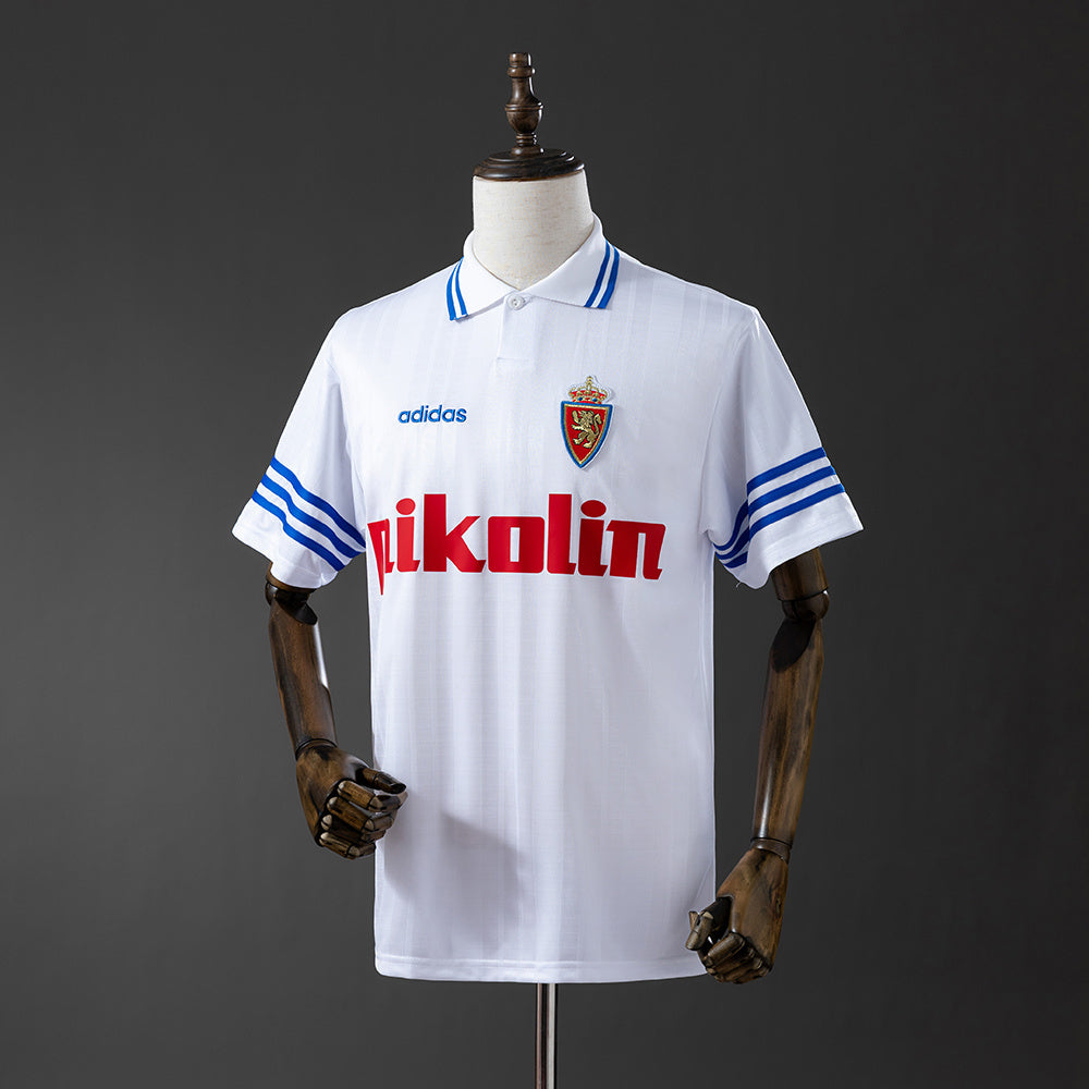 Maillot Real Zaragoza 1995-1996 - Taille L, Occasion, Fabriqué En Grande-Bretagne
